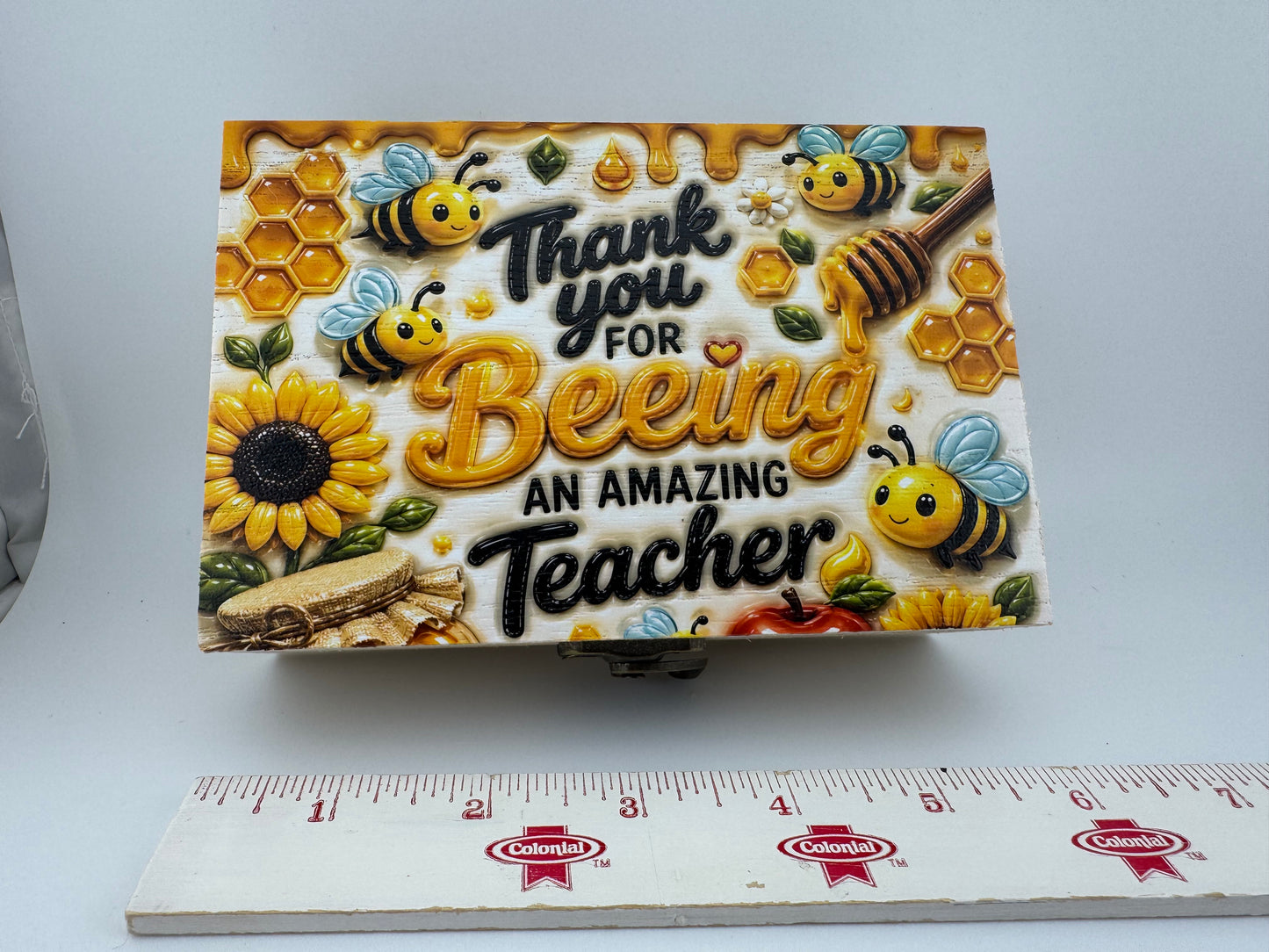 Box Wooden -- UV Printed -- Thank You For Beeing My Teacher