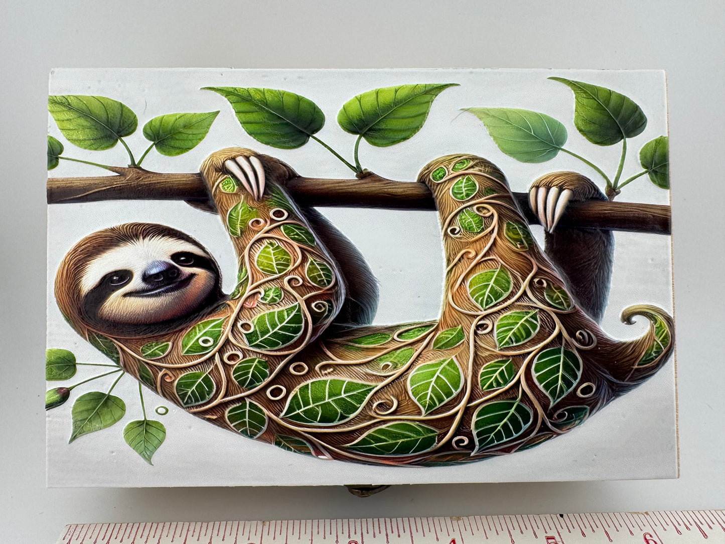 Box Wooden -- UV Printed -- Sloth