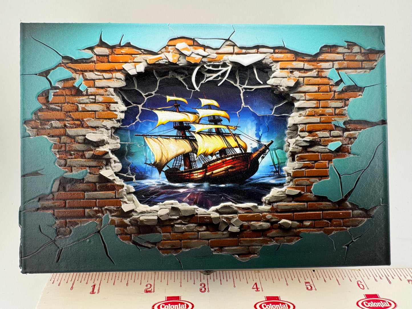 Box Wooden -- UV Printed -- Pirate Ship