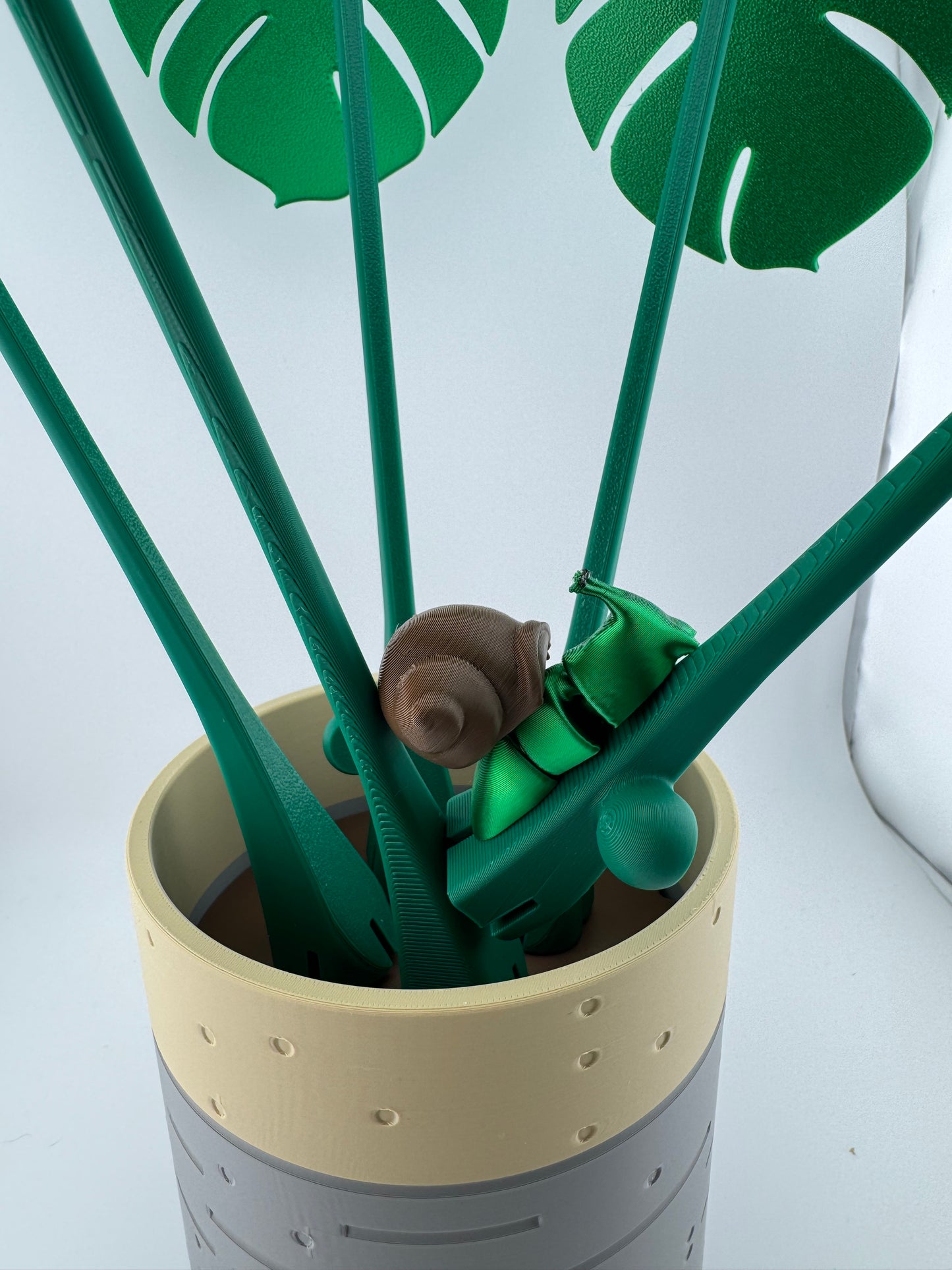 Coaster -- 3D Printed -- Monstera Coaster Set