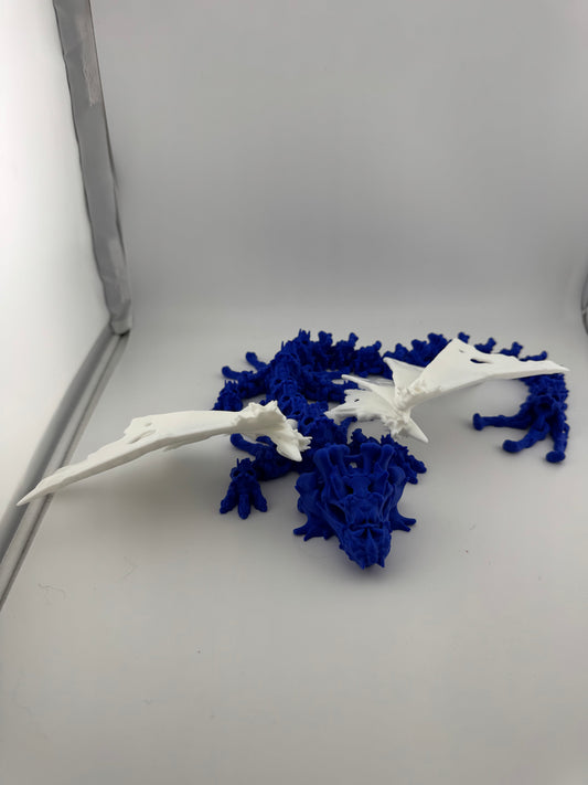 Dragon -- 3D Printed -- Baby Hollow Dragon with Wings