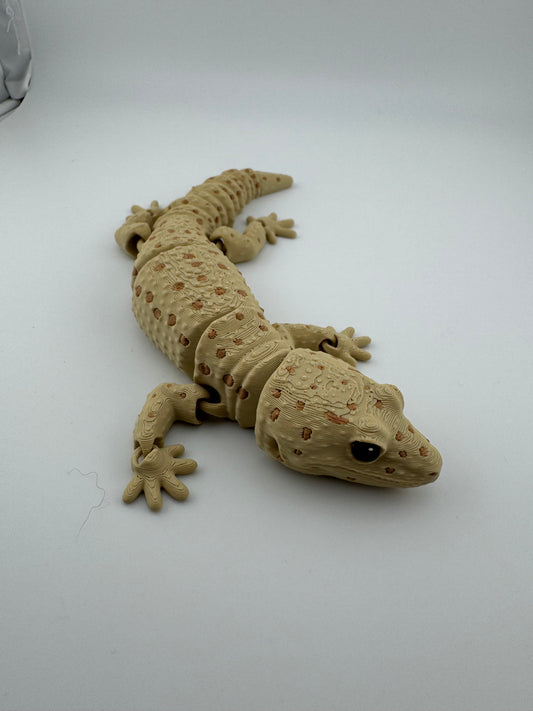 Reptile -- 3D Printed -- Painted Leopard Gecko