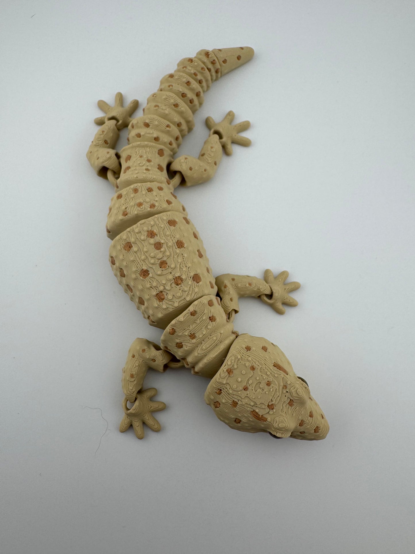Reptile -- 3D Printed -- Painted Leopard Gecko