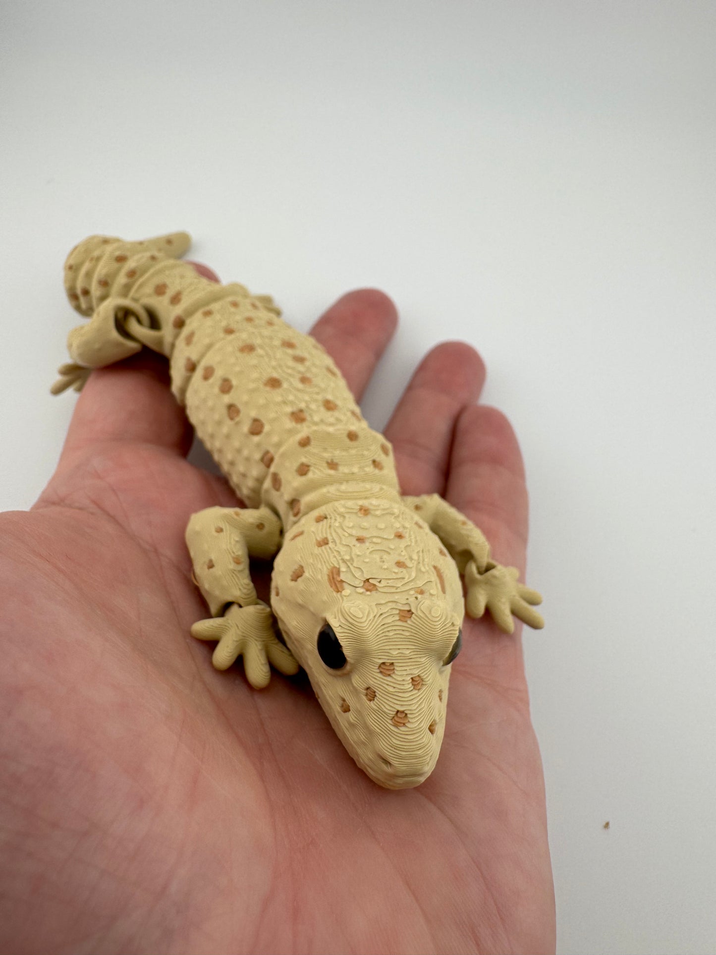 Reptile -- 3D Printed -- Painted Leopard Gecko