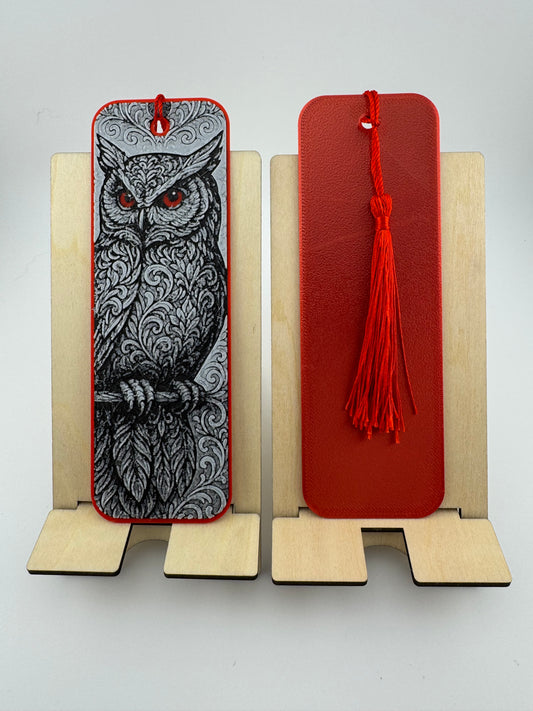 Bookmark -- 3D Printed -- Ornamental Owl