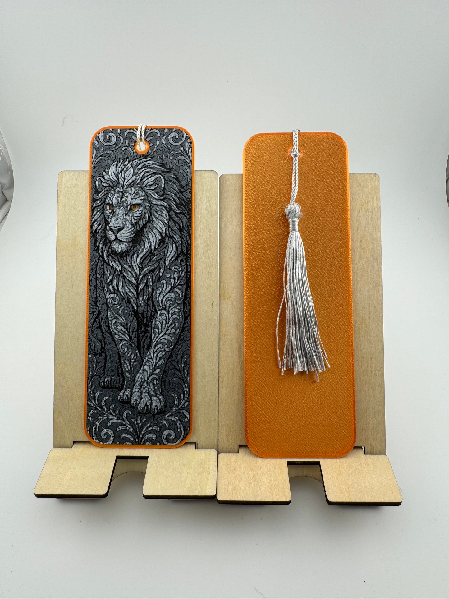 Bookmark -- 3D Printed -- Ornamental Lion