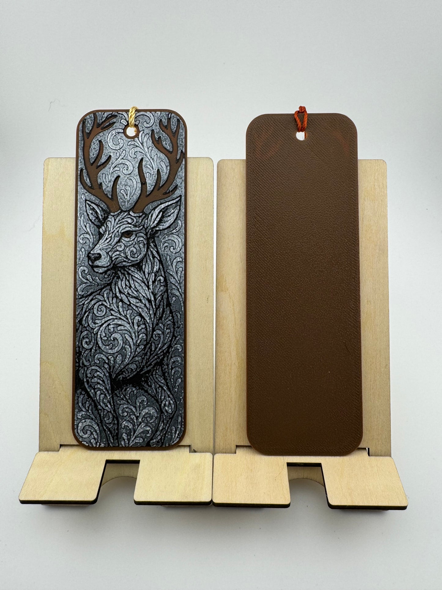 Bookmark -- 3D Printed -- Ornamental Deer