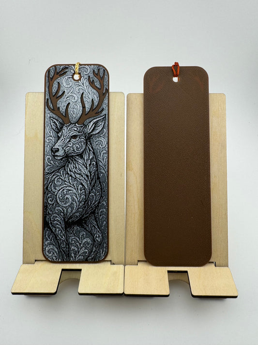 Bookmark -- 3D Printed -- Ornamental Deer
