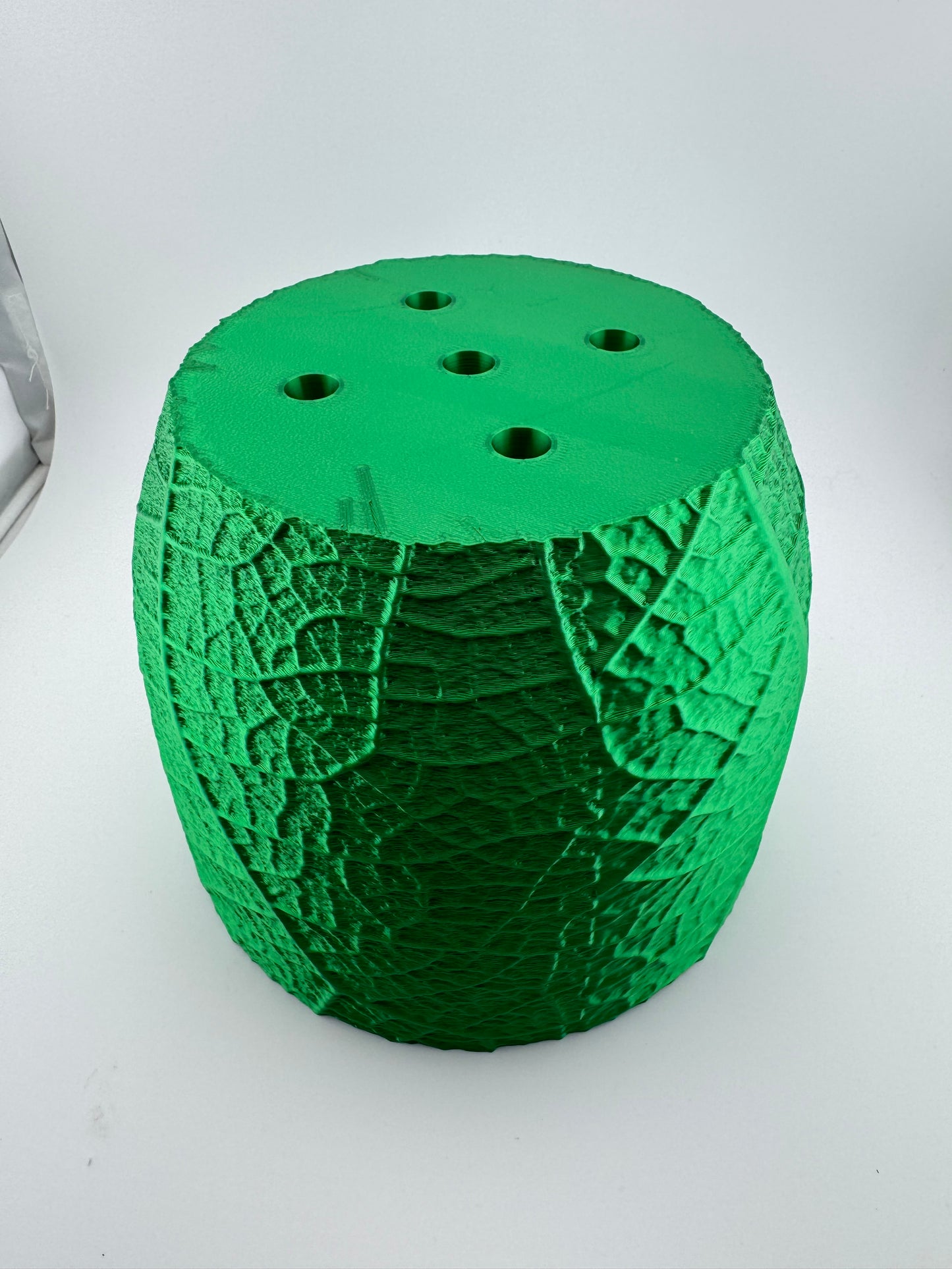 Flower Pot -- 3D Printed -- Leaf Texture Plant Pot