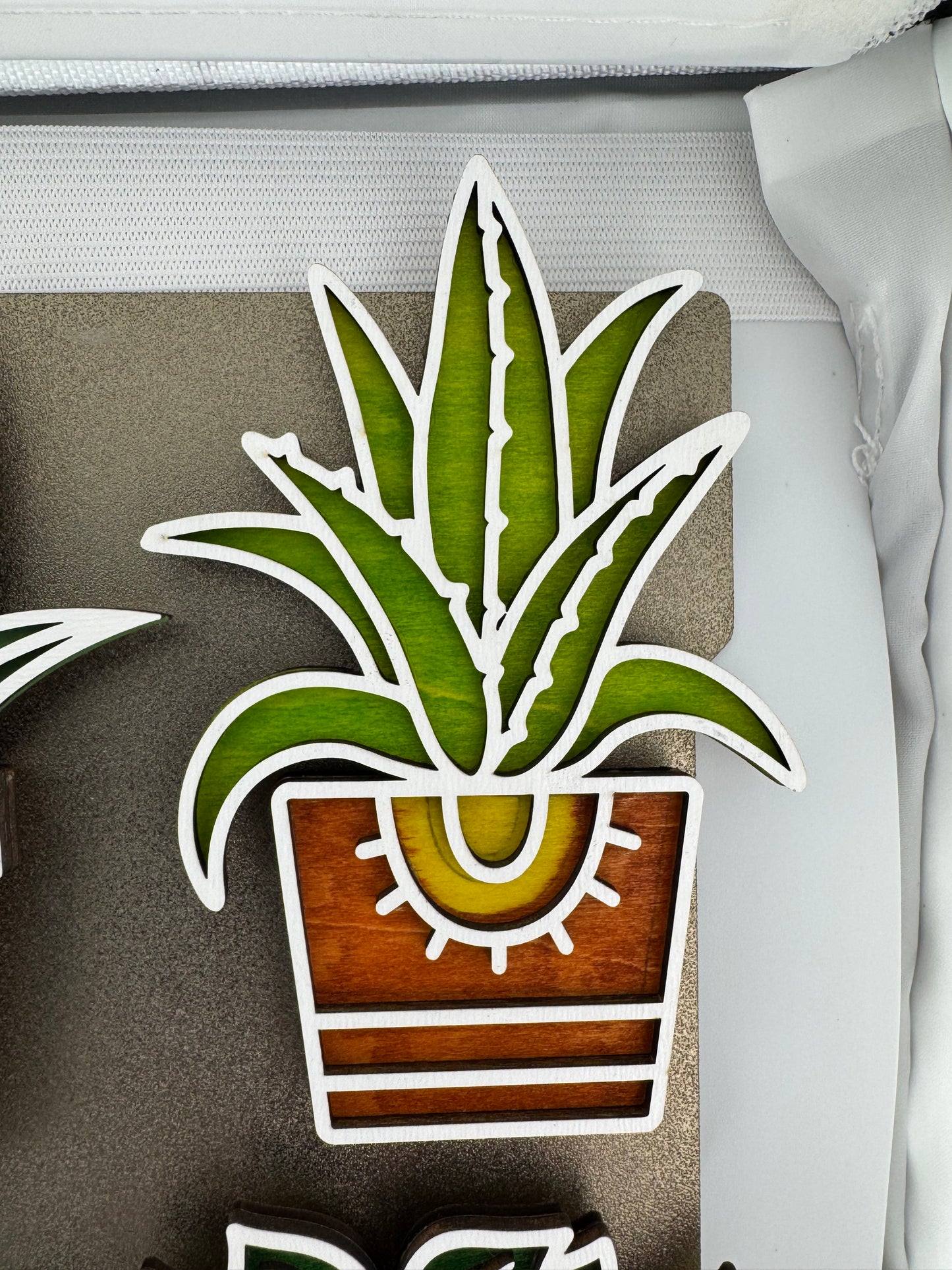 Magnet -- Laser -- Wooden -- Cactus