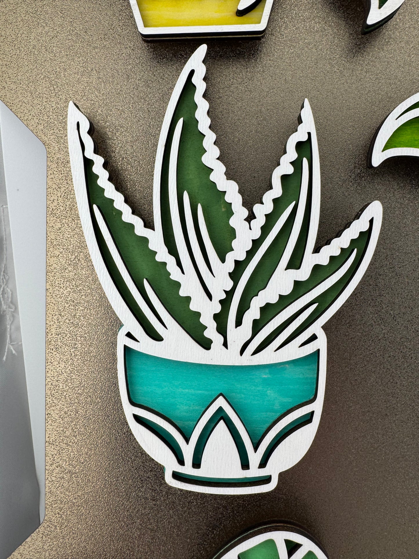 Magnet -- Laser -- Wooden -- Cactus