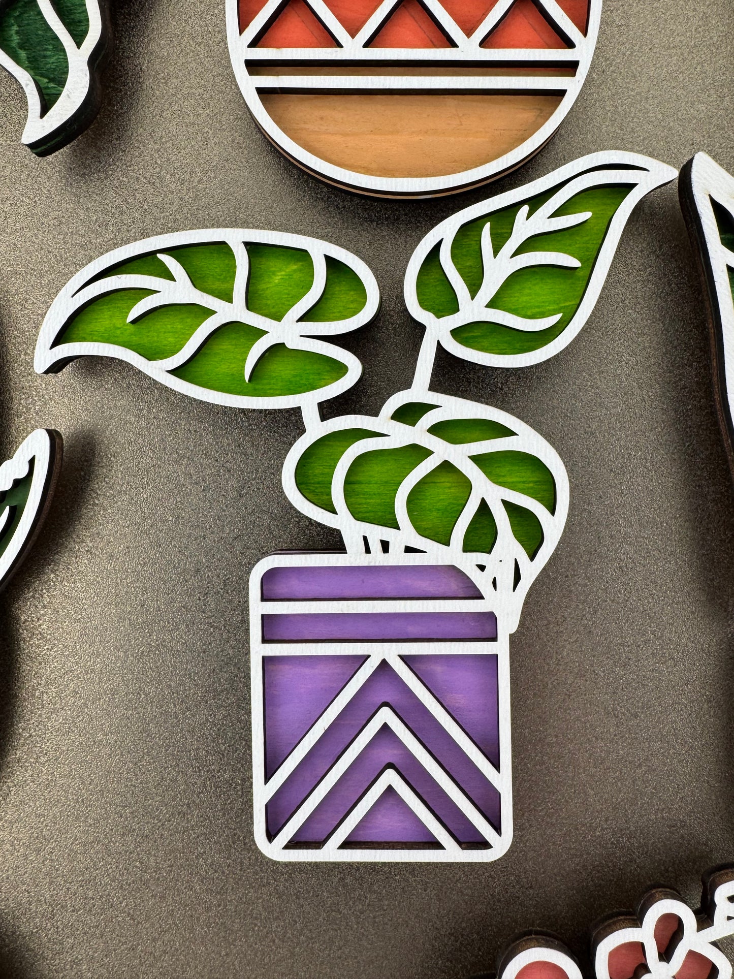 Magnet -- Laser -- Wooden -- Cactus