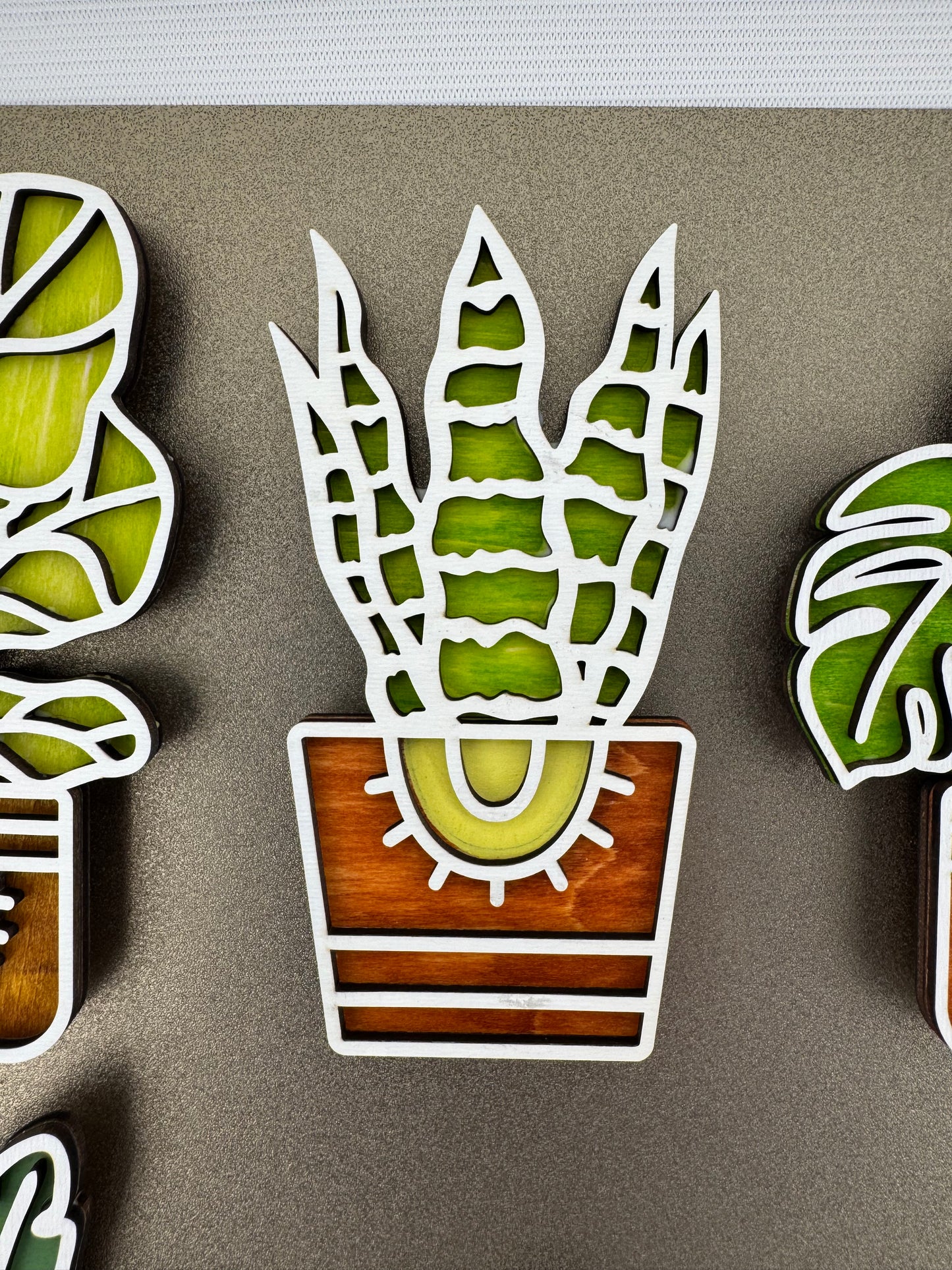 Magnet -- Laser -- Wooden -- Cactus