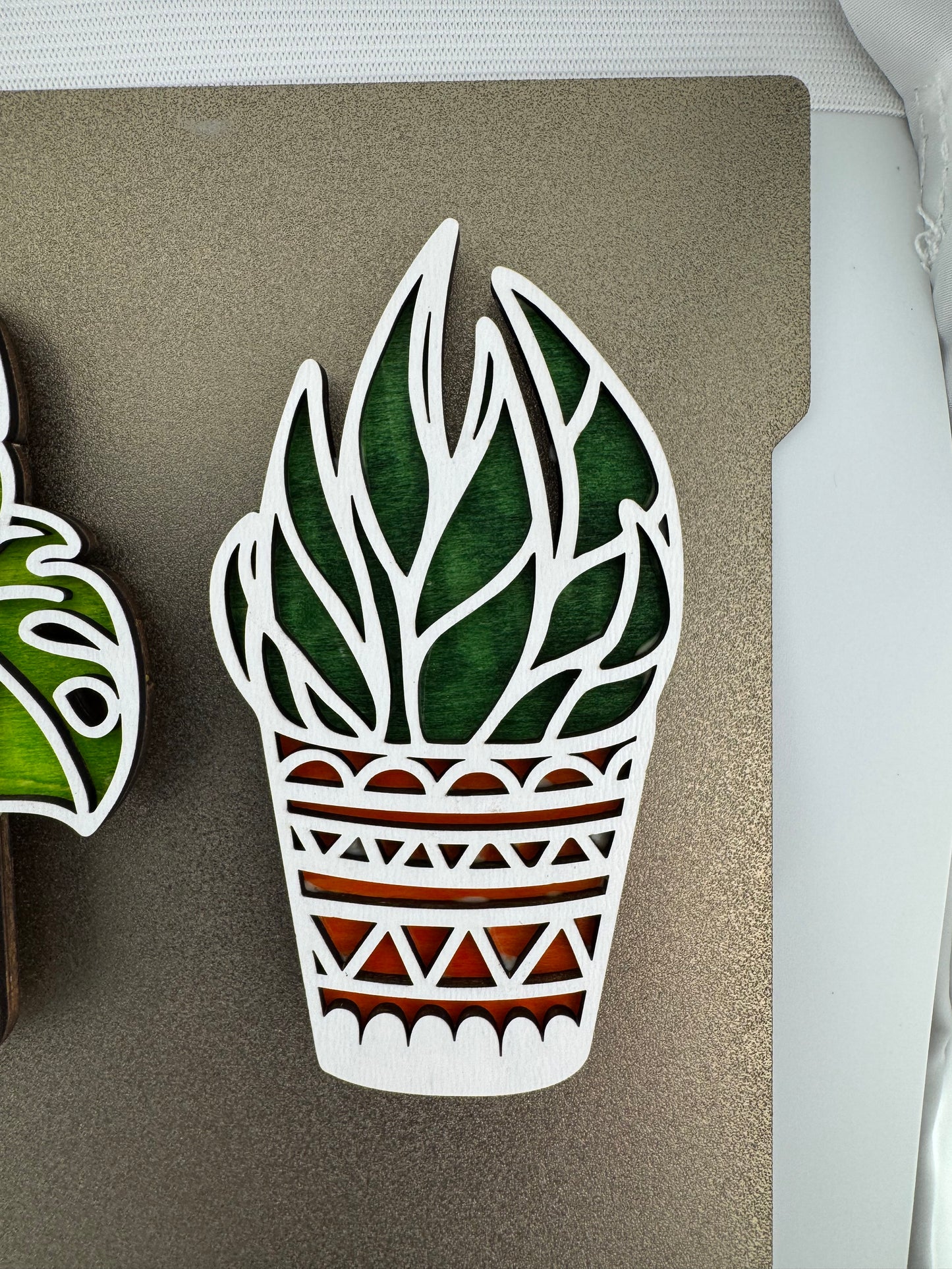 Magnet -- Laser -- Wooden -- Cactus
