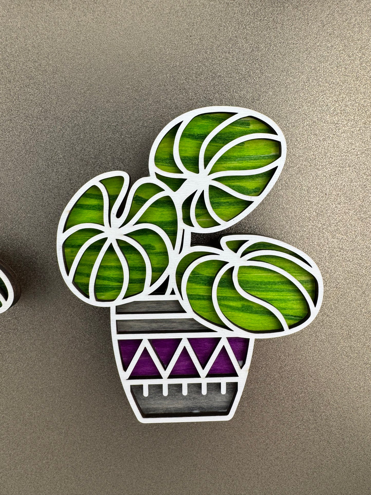 Magnet -- Laser -- Wooden -- Cactus