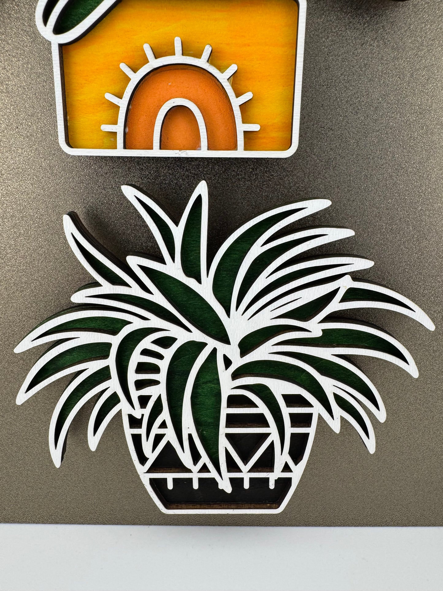 Magnet -- Laser -- Wooden -- Cactus
