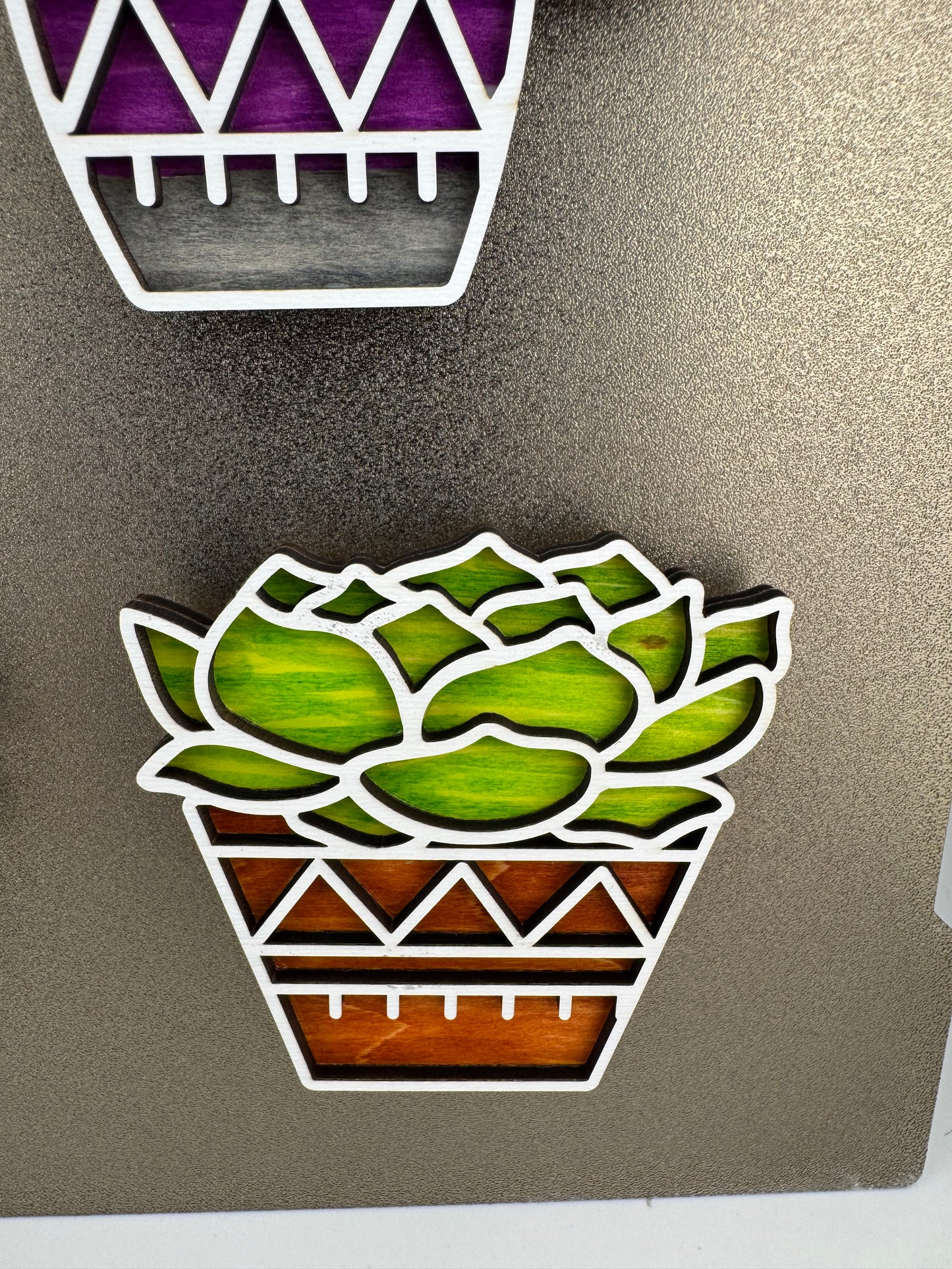 Magnet -- Laser -- Wooden -- Cactus