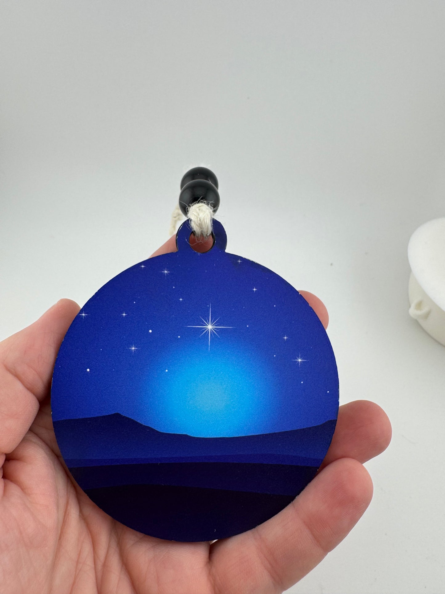 Ornament -- Laser -- Wooden/Acrylic -- Nativity