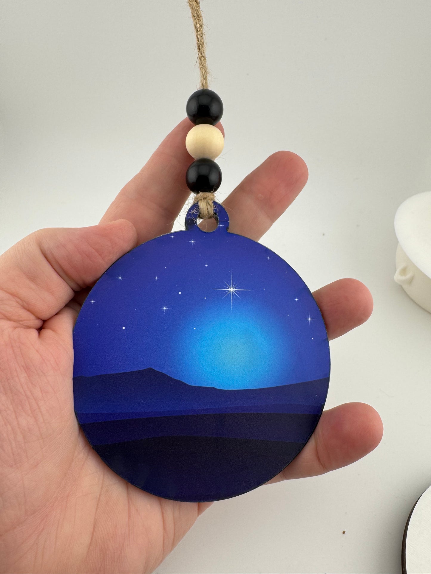 Ornament -- Laser -- Wooden/Acrylic -- Nativity