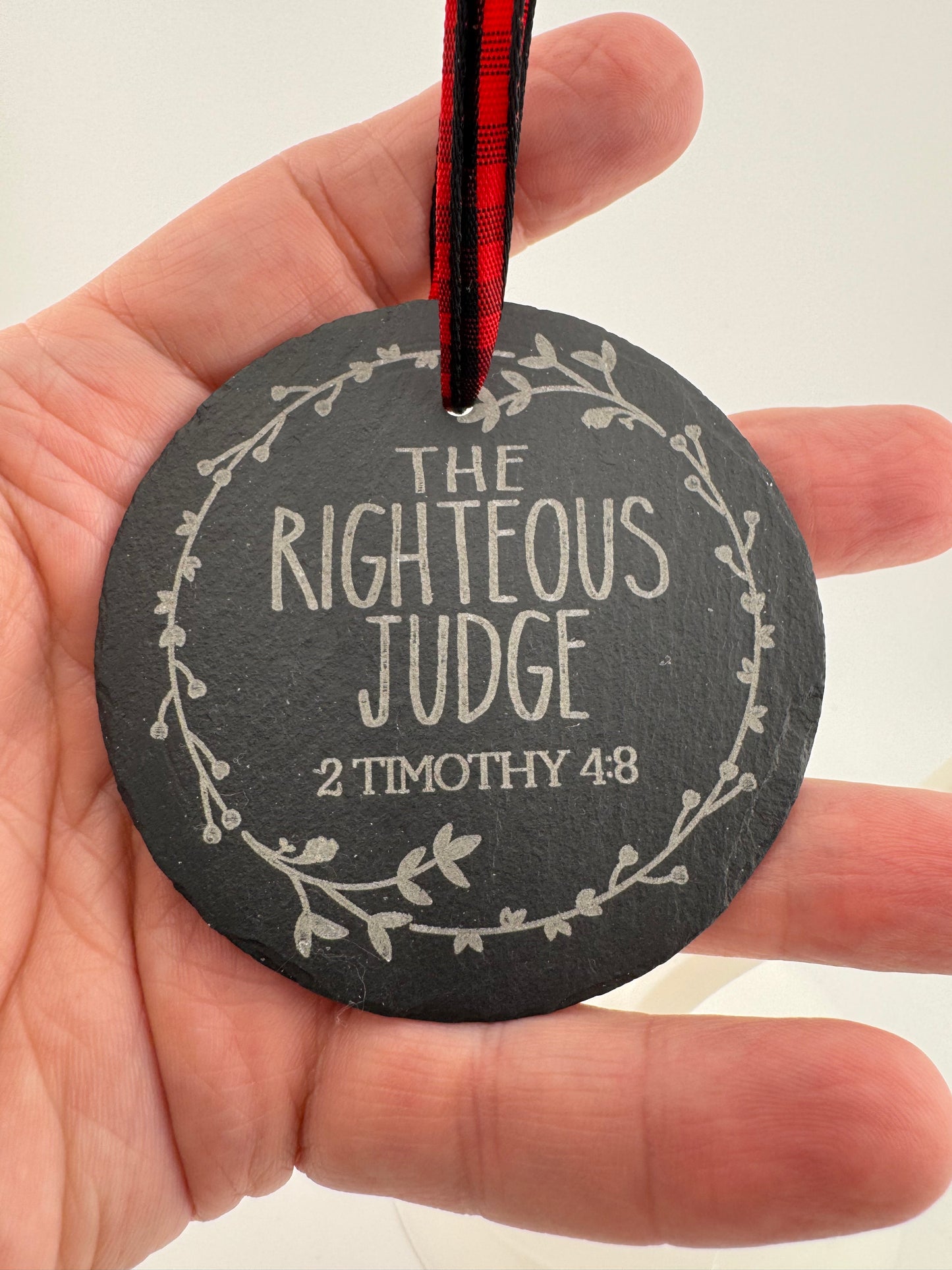 Ornament -- Laser -- Slate -- 25 Names of Christ