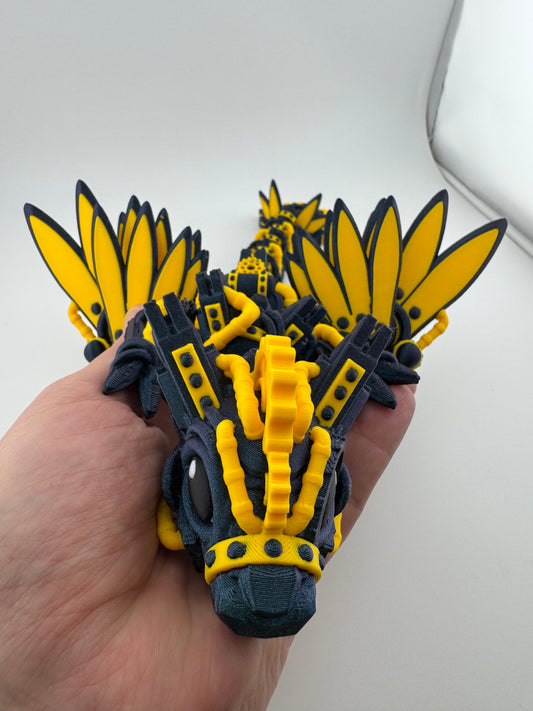 Dragon -- 3D Printed -- Steampunk With Wings