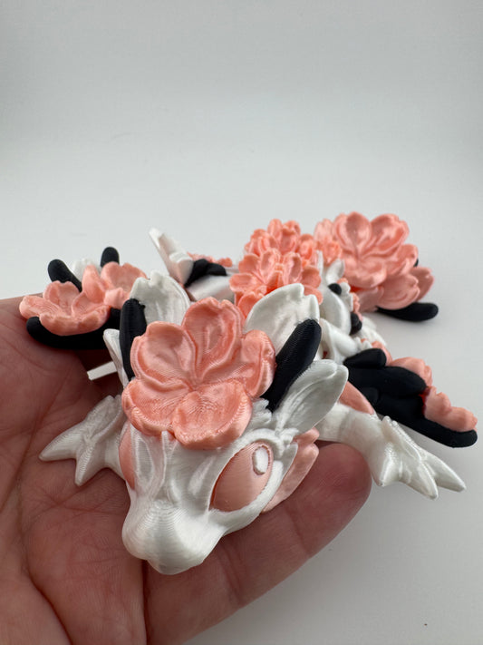 Dragon -- 3D Printed -- Cherry  Blossom Dragon